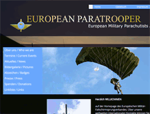 Tablet Screenshot of european-paratrooper.de